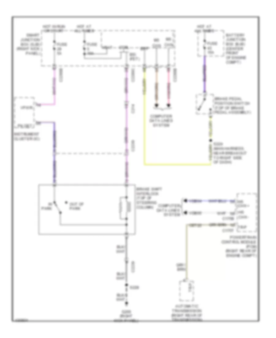 Shift Interlock Wiring Diagram with Column Shift for Lincoln Navigator L 2014