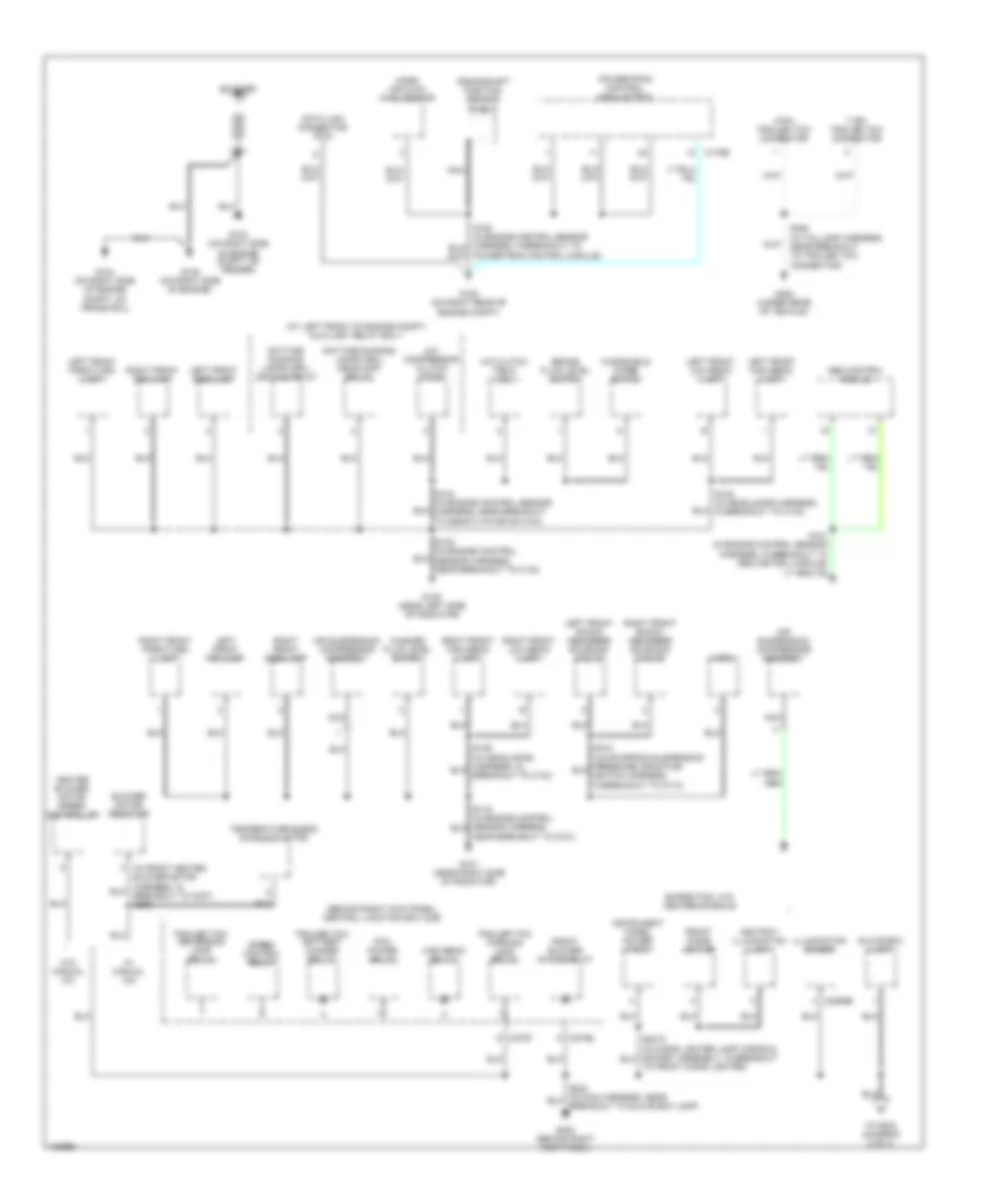 Ground Distribution Wiring Diagram 1 of 4 for Lincoln Navigator 2004