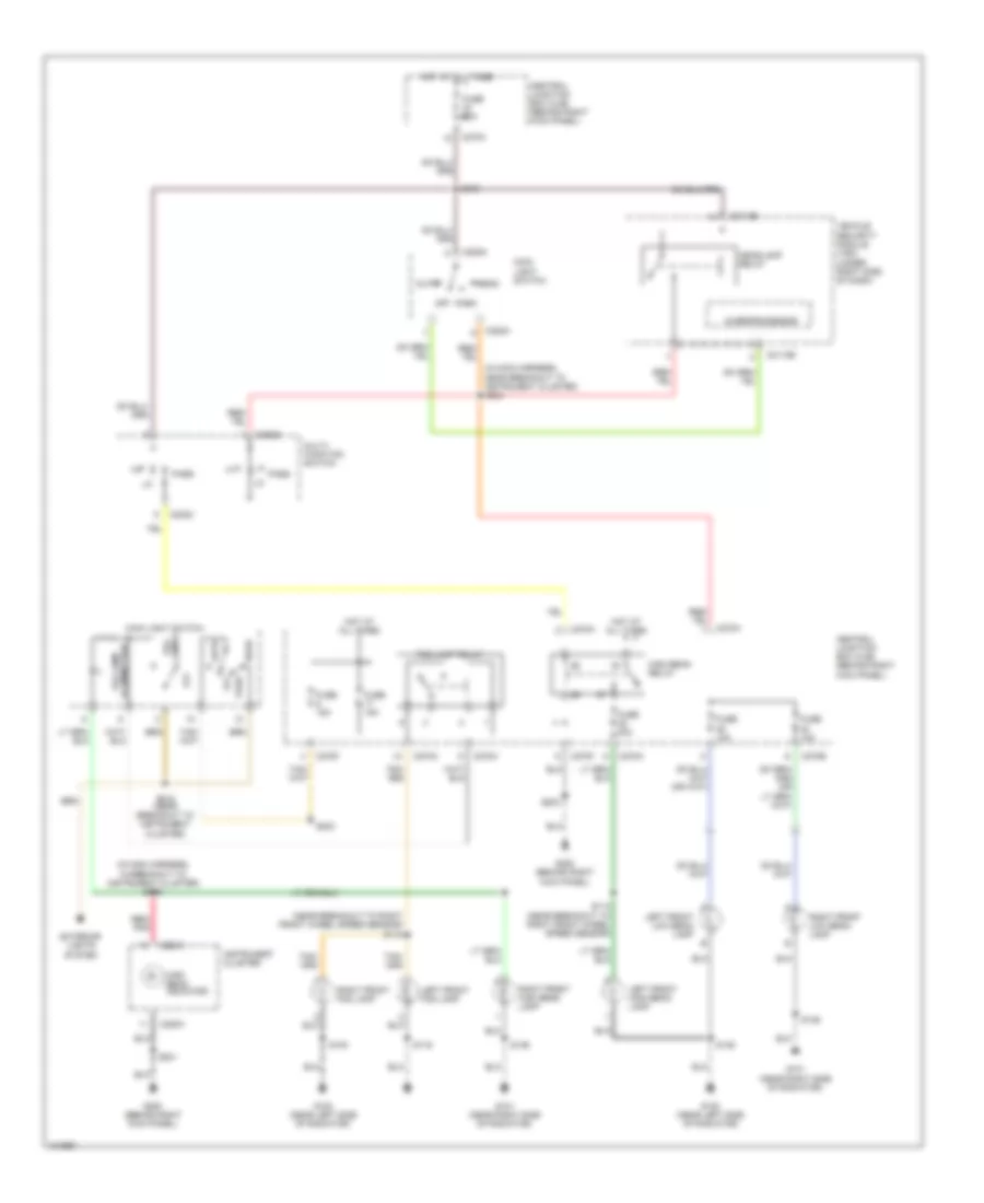 Headlights Wiring Diagram, without DRL for Lincoln Navigator 2004
