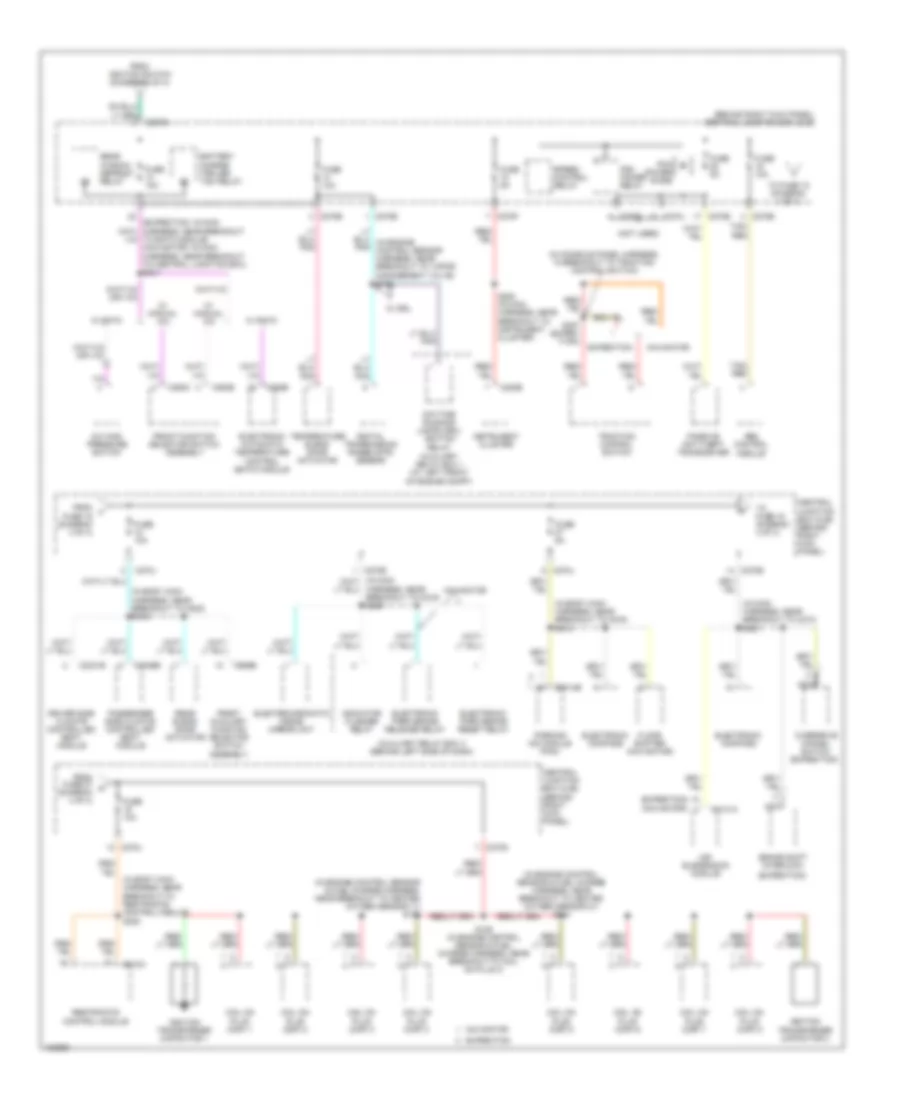 Power Distribution Wiring Diagram 4 of 4 for Lincoln Navigator 2004