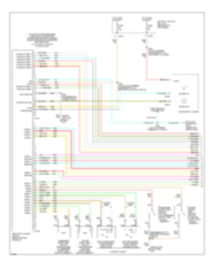 Supplemental Restraints Wiring Diagram 1 of 2 for Lincoln Navigator 2004