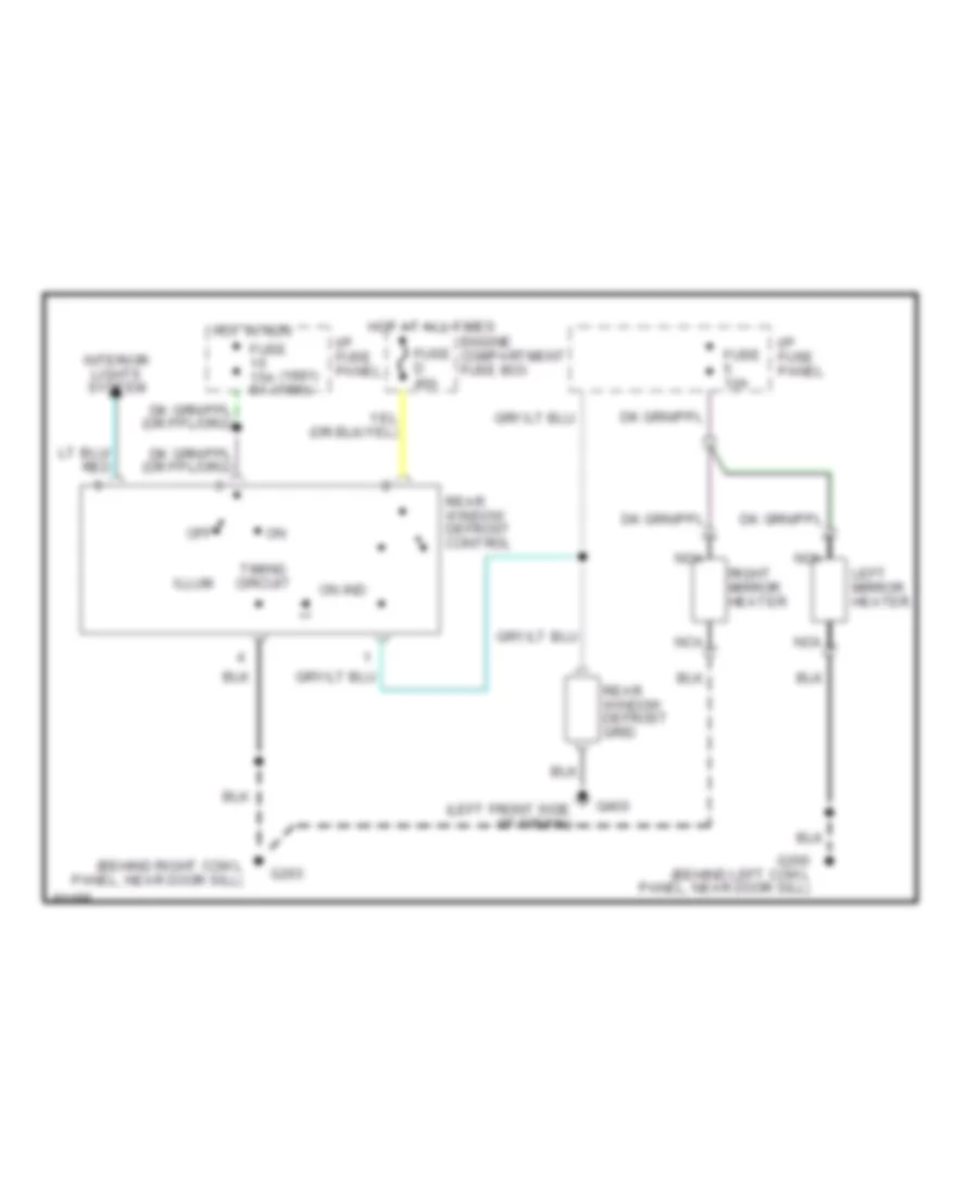 Defogger Wiring Diagram for Lincoln Town Car 1990