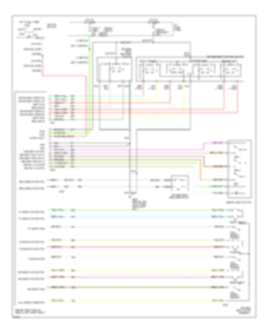 Memory Seat Wiring Diagram for Lincoln Town Car 1990