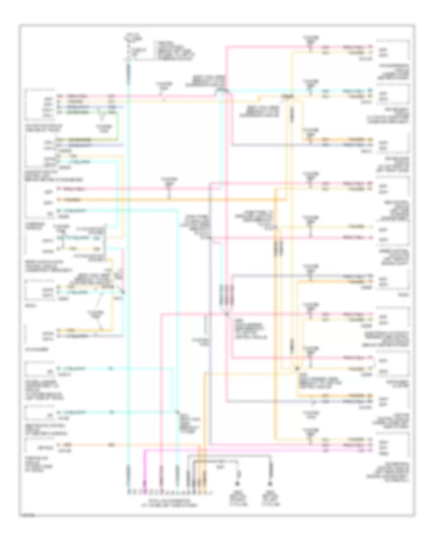 Computer Data Lines Wiring Diagram for Lincoln Town Car Executive 2004
