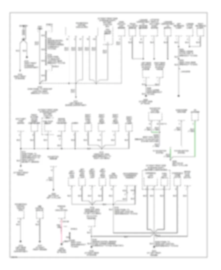 Ground Distribution Wiring Diagram 1 of 3 for Lincoln Town Car Executive 2004
