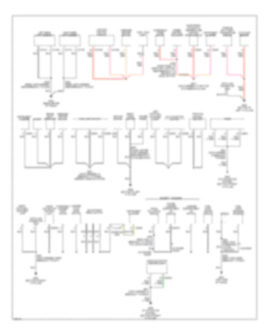 Ground Distribution Wiring Diagram 3 of 3 for Lincoln Town Car Executive 2004
