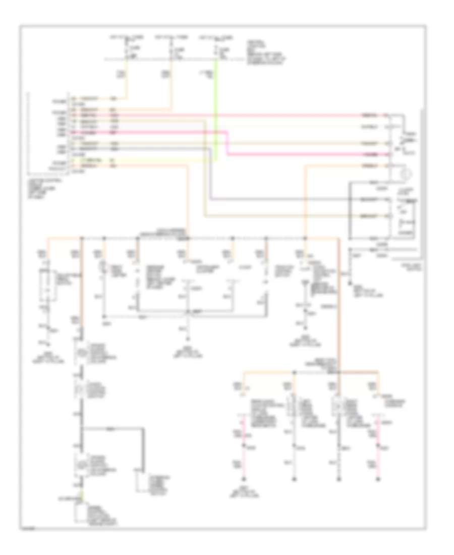 Instrument Illumination Wiring Diagram for Lincoln Town Car Executive 2004