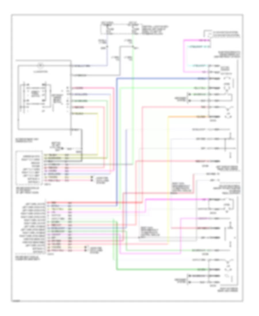 Memory Mirrors Wiring Diagram for Lincoln Town Car Executive 2004