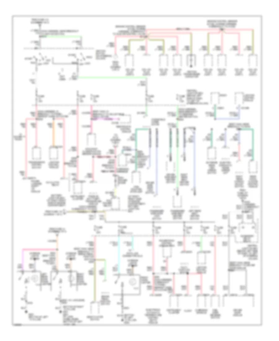 Power Distribution Wiring Diagram (3 of 3) for Lincoln Town Car Executive 2004