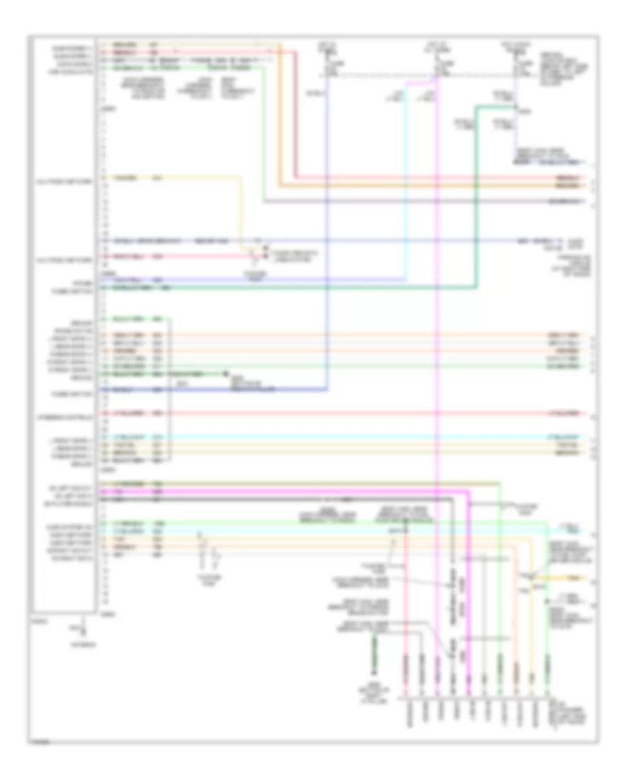 Radio Wiring Diagram, without Navigation (1 of 2) for Lincoln Town Car Executive 2004