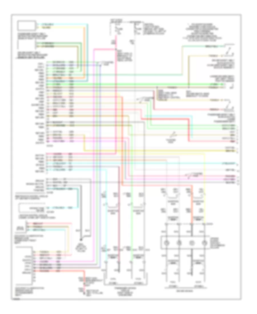 Supplemental Restraints Wiring Diagram 1 of 2 for Lincoln Town Car Executive 2004