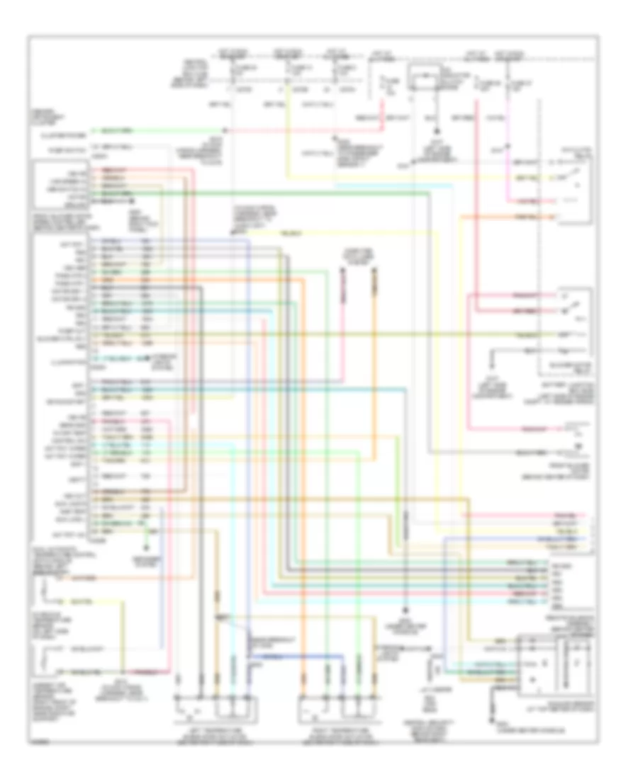 Automatic A C Wiring Diagram 1 of 2 for Lincoln Aviator 2005