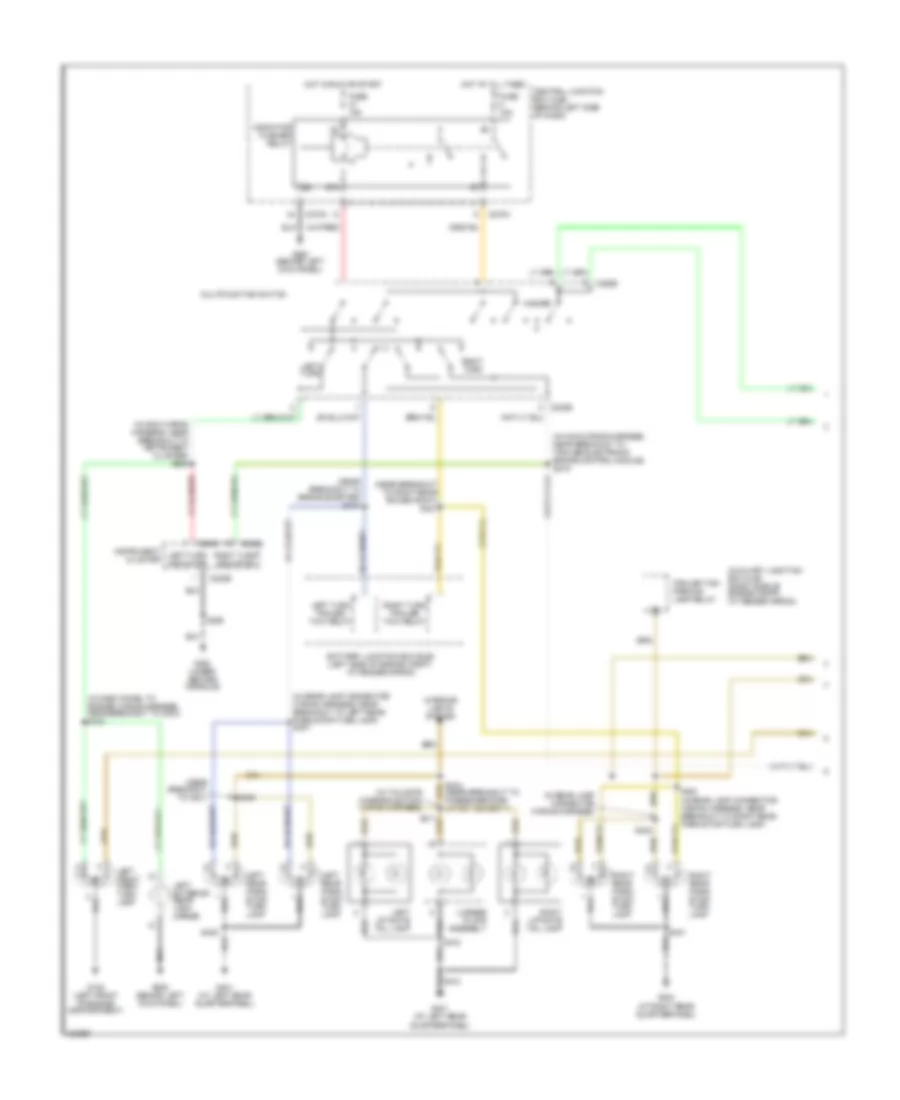 Exterior Lamps Wiring Diagram (1 of 2) for Lincoln Aviator 2005