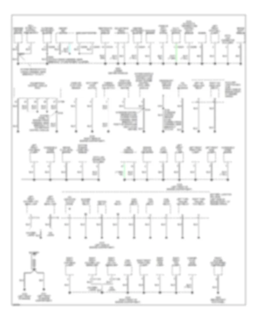 Ground Distribution Wiring Diagram 1 of 3 for Lincoln Aviator 2005