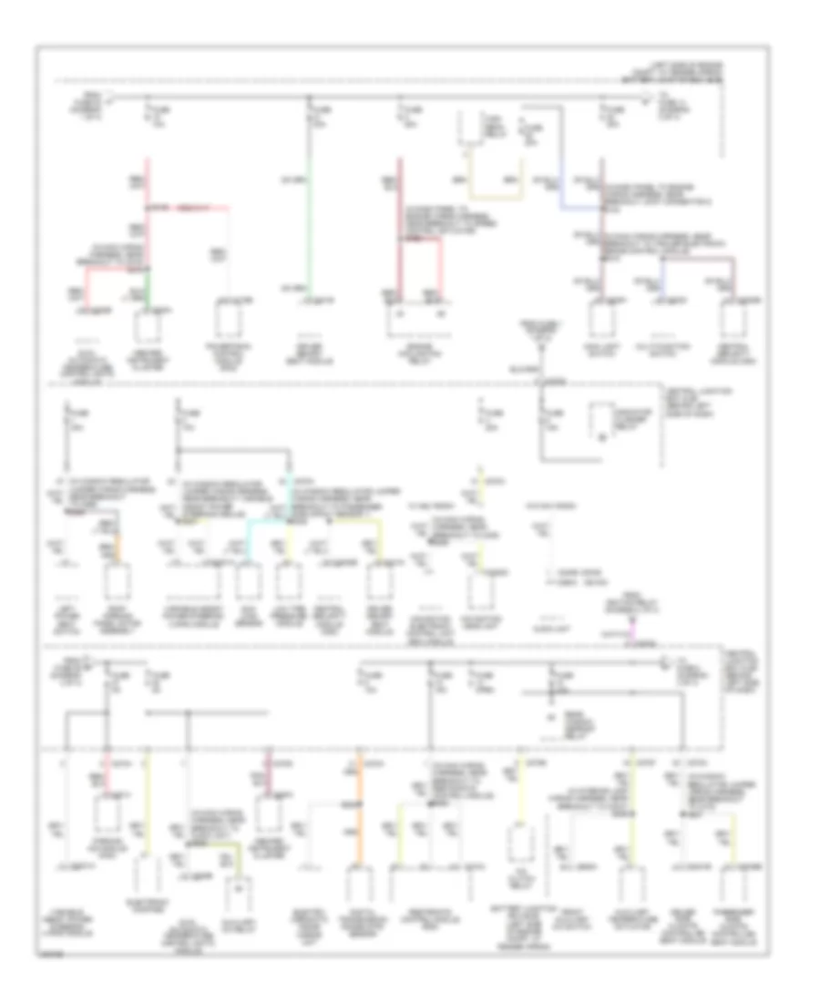 Power Distribution Wiring Diagram (3 of 4) for Lincoln Aviator 2005