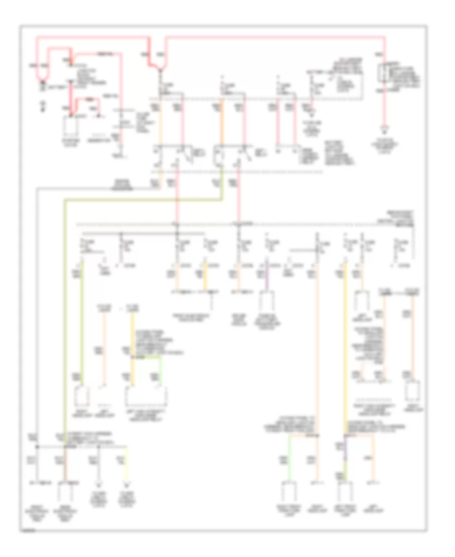 Power Distribution Wiring Diagram 1 of 5 for Lincoln LS 2005