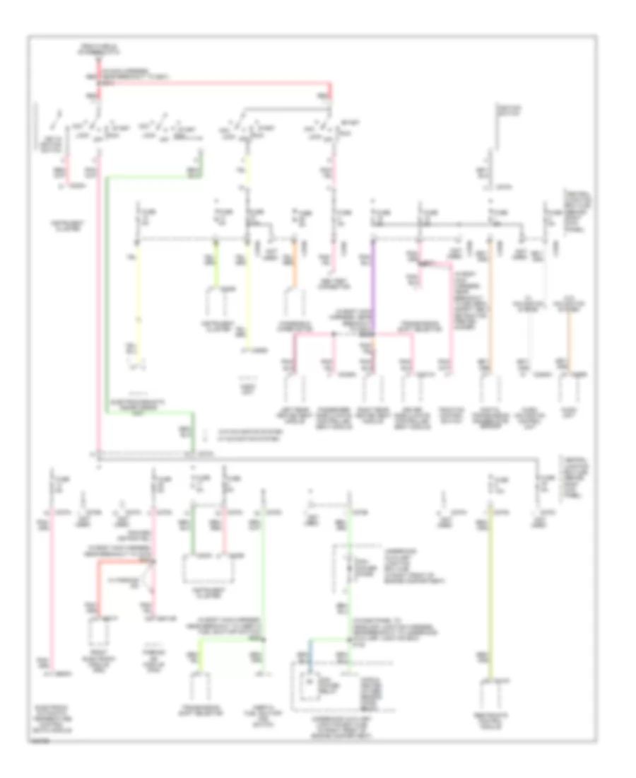 Power Distribution Wiring Diagram (5 of 5) for Lincoln LS 2005