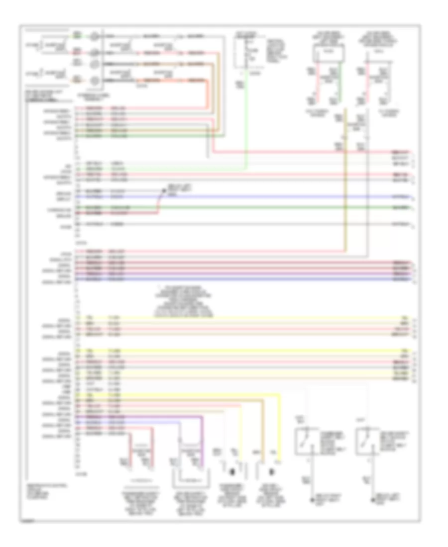 Supplemental Restraints Wiring Diagram 1 of 2 for Lincoln LS 2005