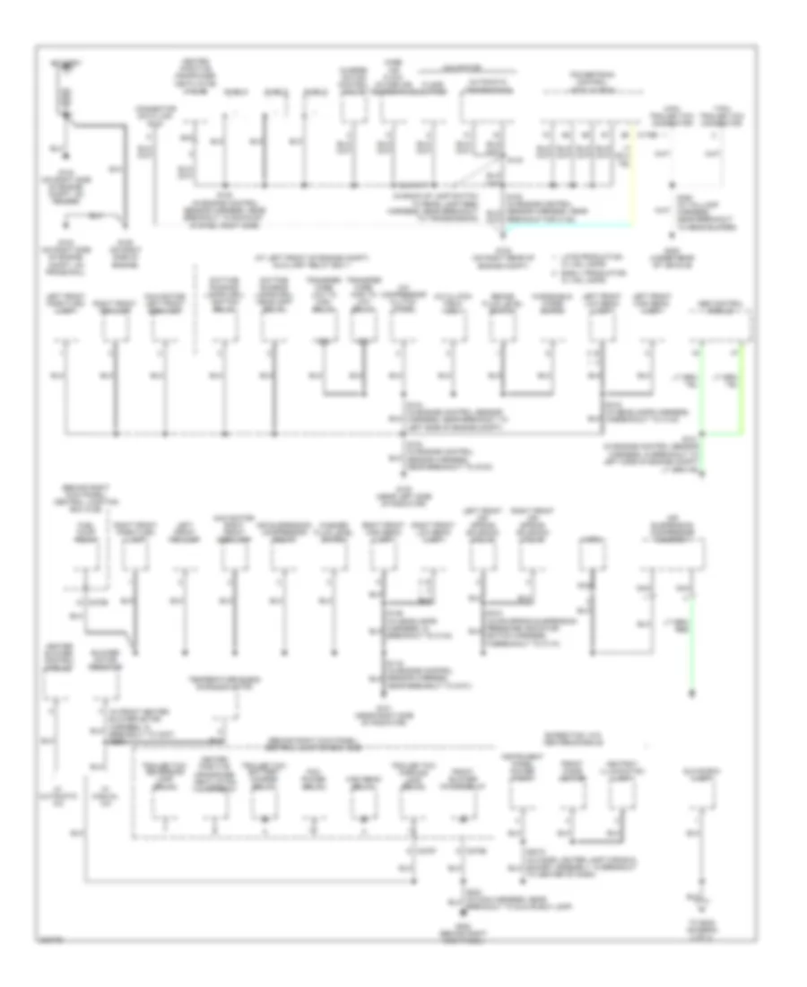 Ground Distribution Wiring Diagram 1 of 4 for Lincoln Navigator 2005
