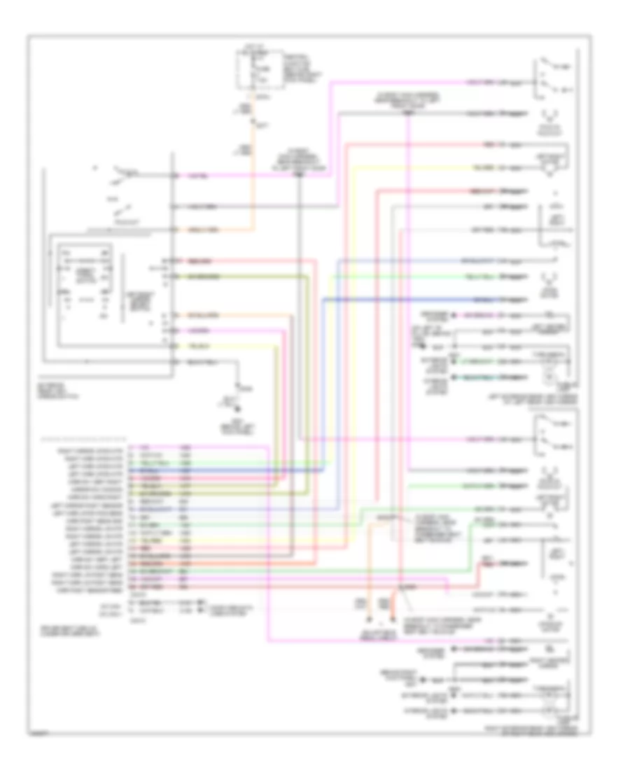 Memory Mirrors Wiring Diagram for Lincoln Navigator 2005