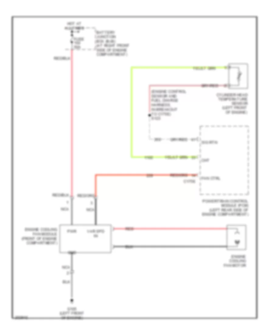 Cooling Fan Wiring Diagram for Lincoln Town Car Executive 2005