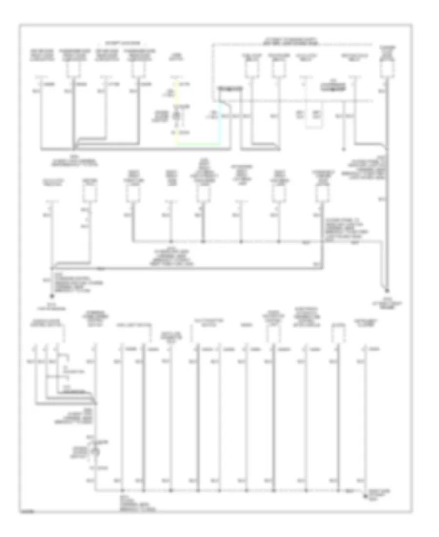 Ground Distribution Wiring Diagram (2 of 4) for Lincoln Town Car Executive 2005