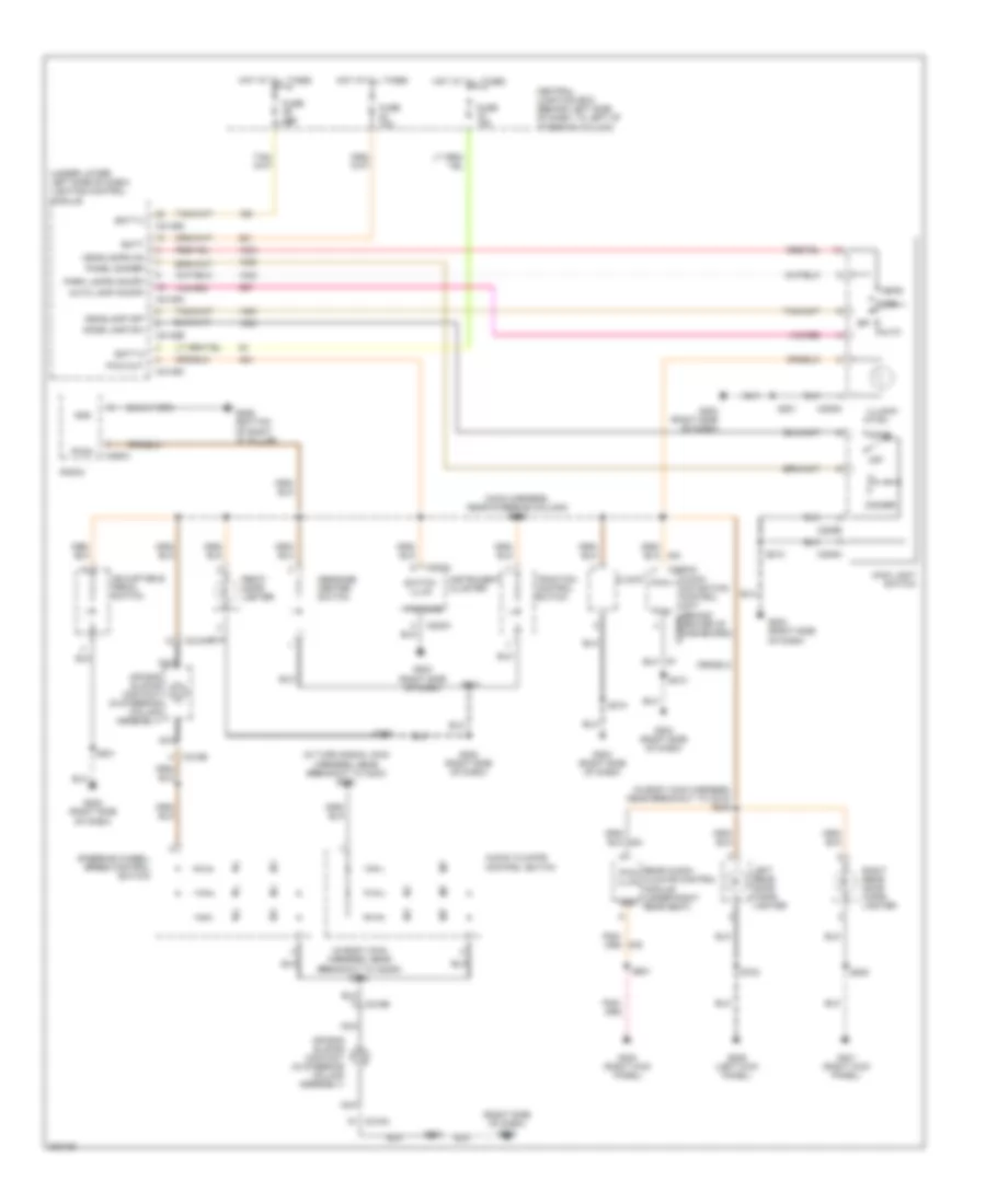 Instrument Illumination Wiring Diagram for Lincoln Town Car Executive 2005