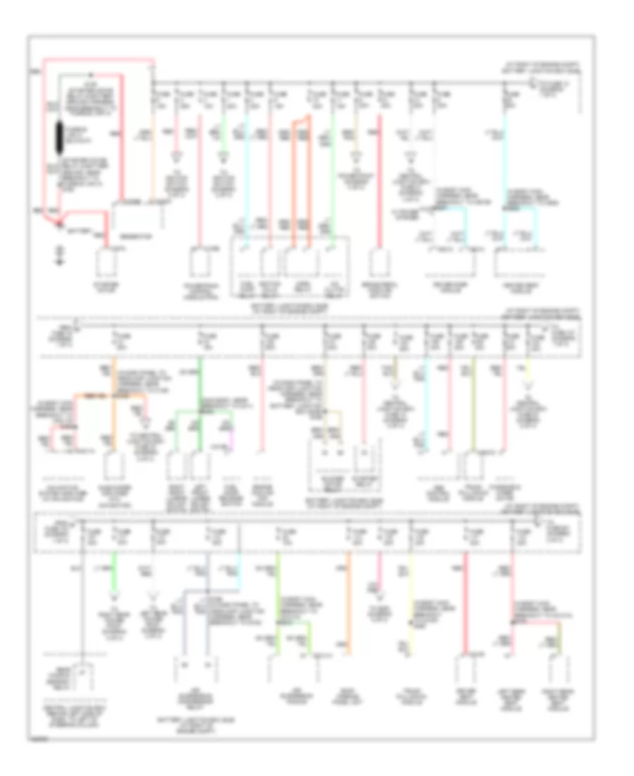 Power Distribution Wiring Diagram 1 of 3 for Lincoln Town Car Executive 2005