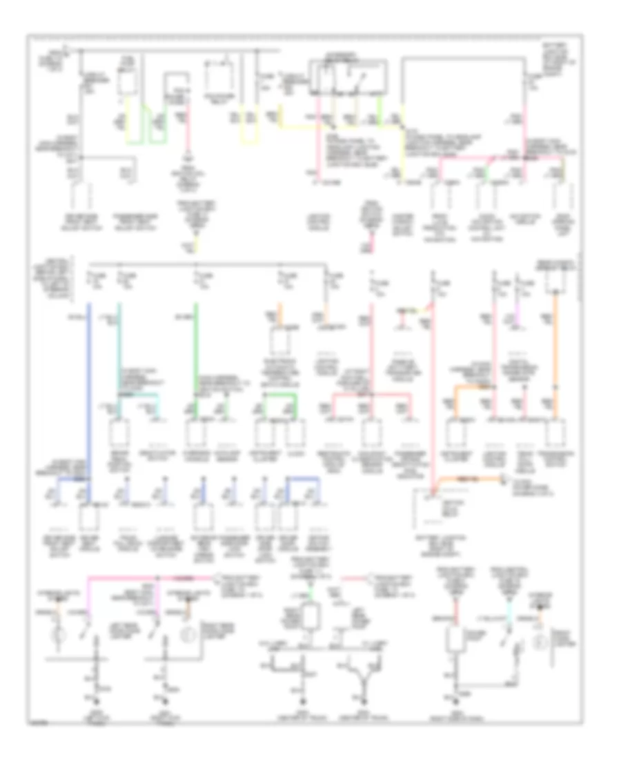 Power Distribution Wiring Diagram 3 of 3 for Lincoln Town Car Executive 2005