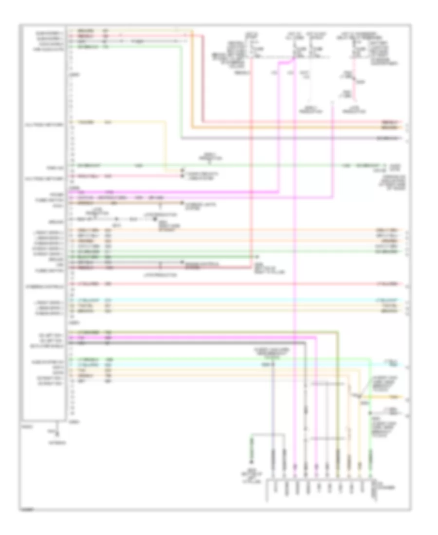 Radio Wiring Diagram, without Navigation (1 of 2) for Lincoln Town Car Executive 2005