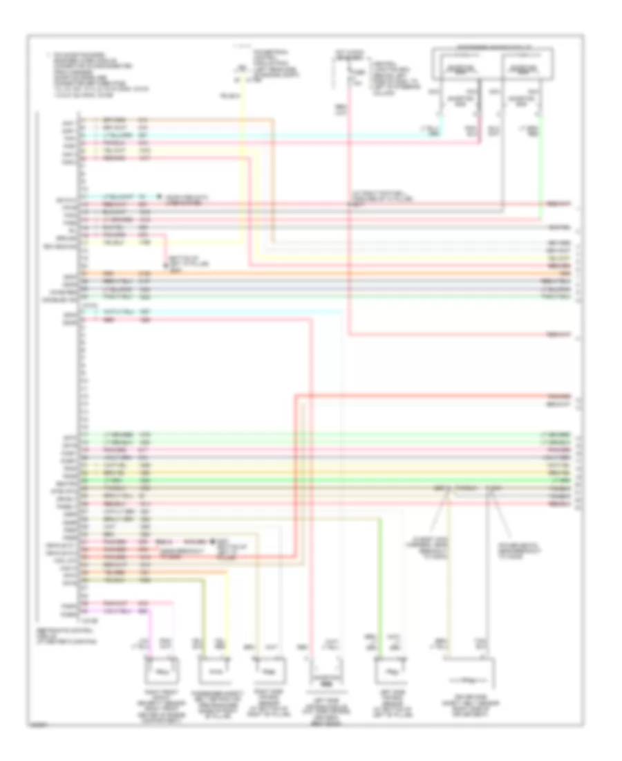 Supplemental Restraints Wiring Diagram 1 of 2 for Lincoln Town Car Executive 2005