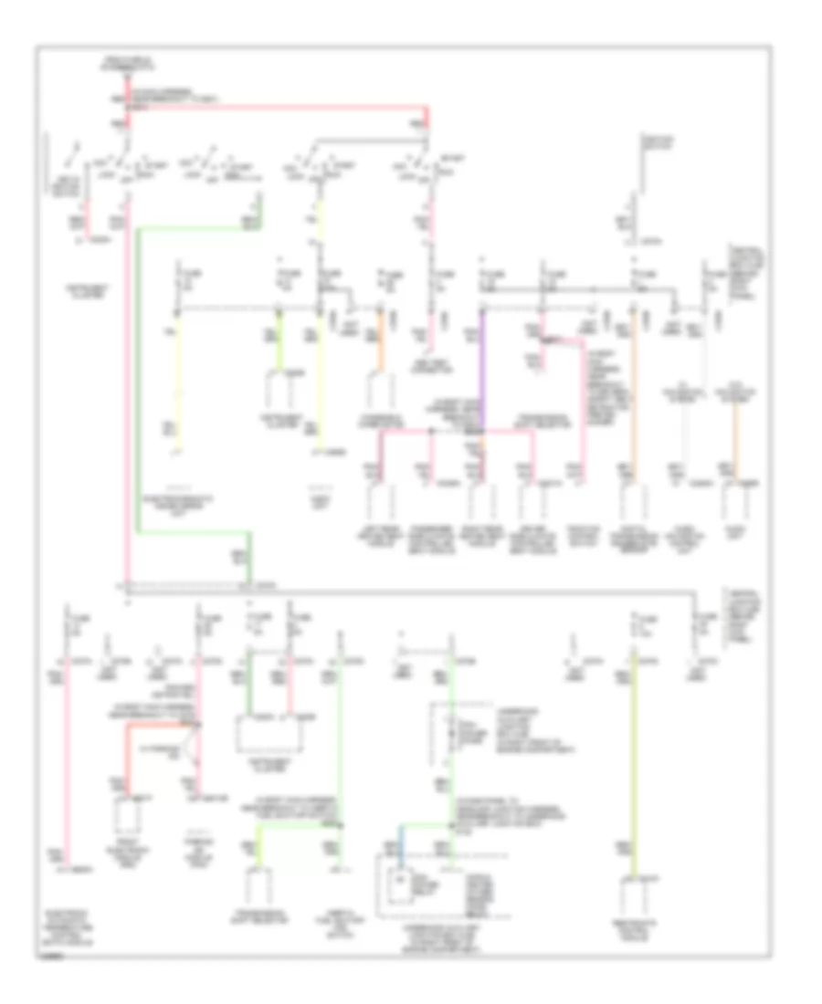 Power Distribution Wiring Diagram 5 of 5 for Lincoln LS 2006