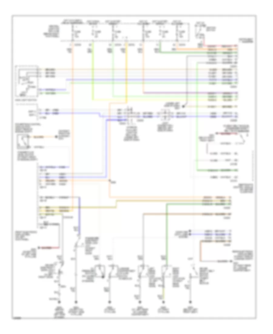 Warning Systems Wiring Diagram for Lincoln LS 2006
