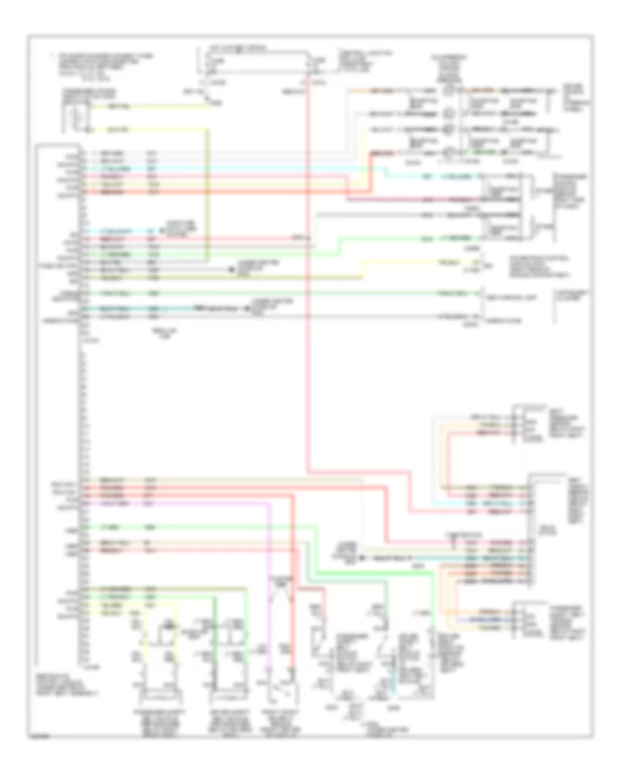 Supplemental Restraints Wiring Diagram for Lincoln Mark LT 2006