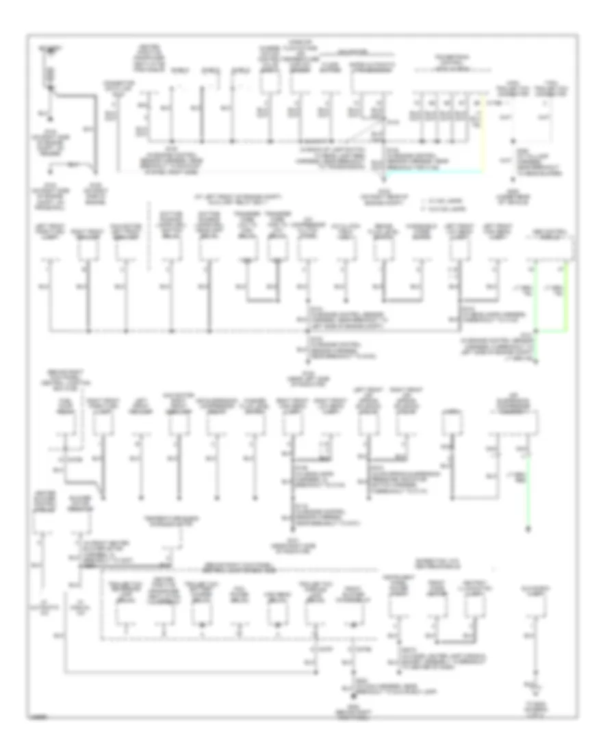 Ground Distribution Wiring Diagram 1 of 4 for Lincoln Navigator 2006
