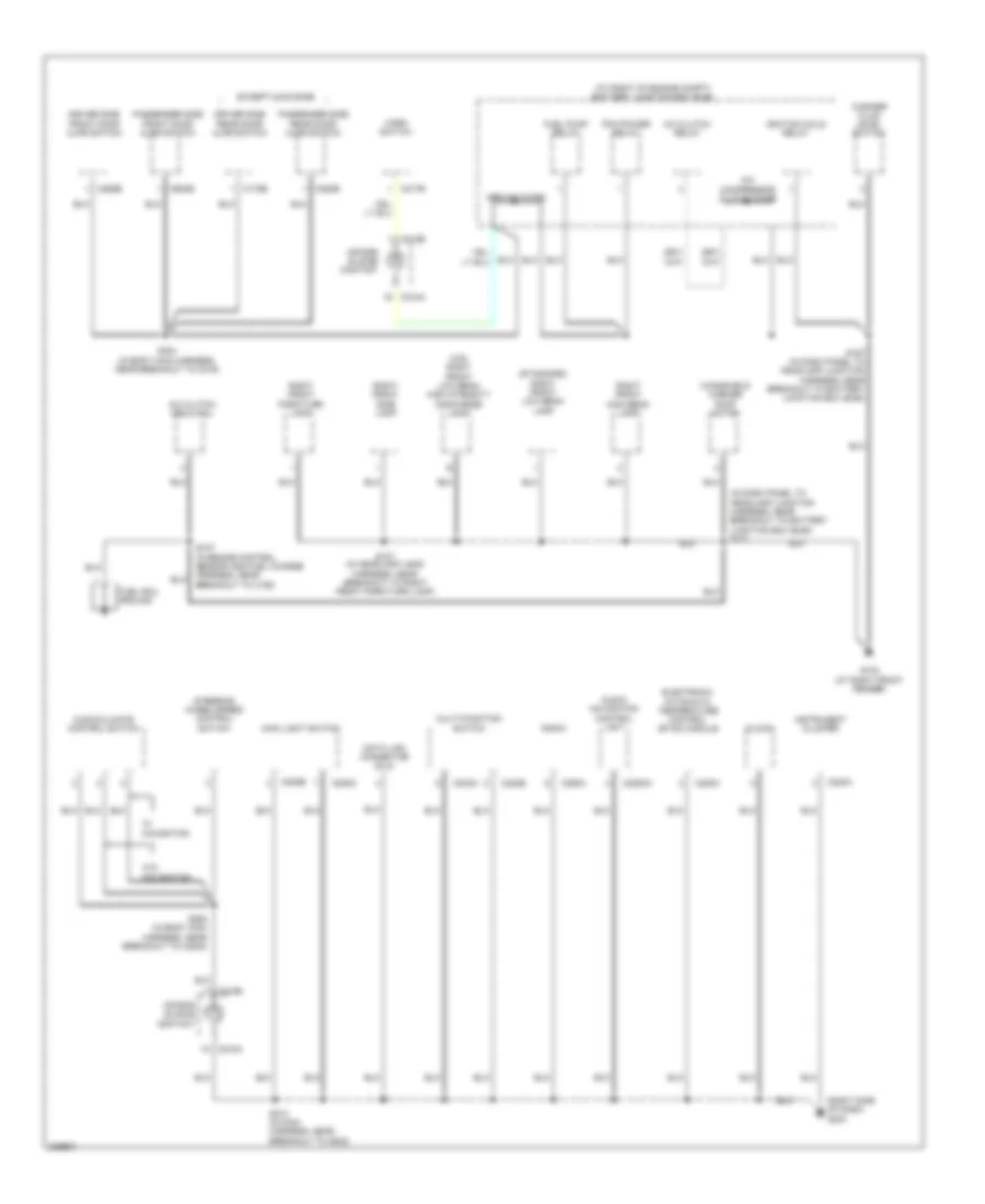 Ground Distribution Wiring Diagram (2 of 4) for Lincoln Town Car Designer 2006