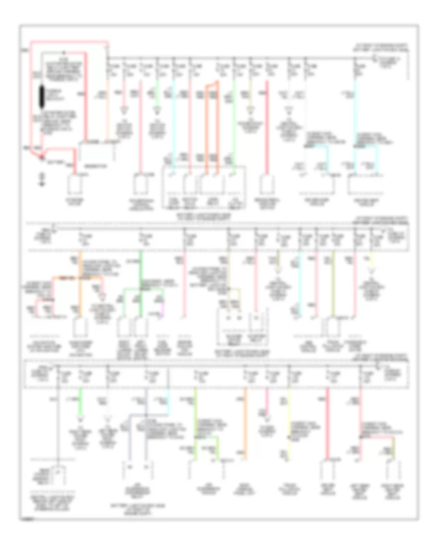 Power Distribution Wiring Diagram 1 of 3 for Lincoln Town Car Designer 2006