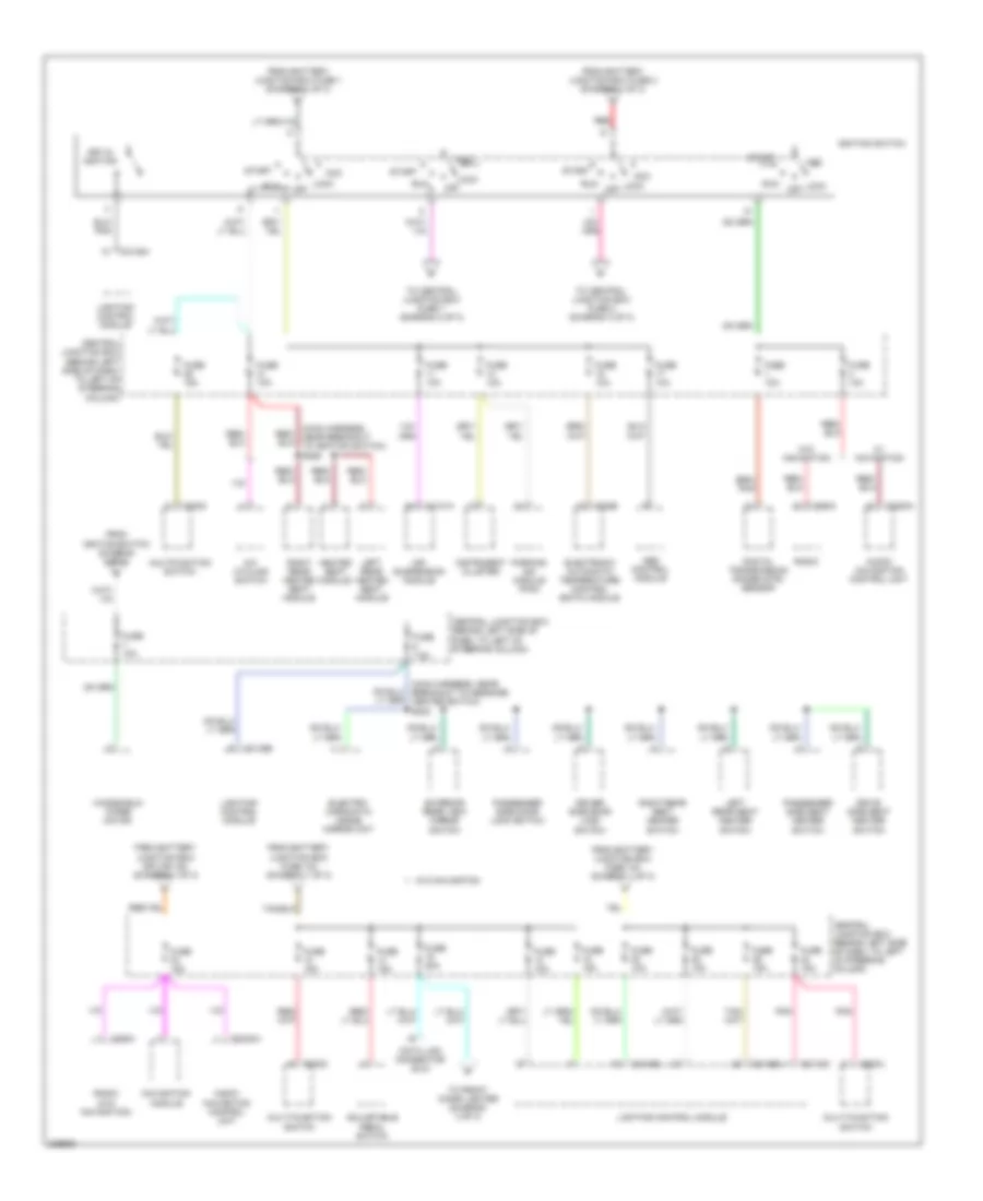 Power Distribution Wiring Diagram (2 of 3) for Lincoln Town Car Designer 2006