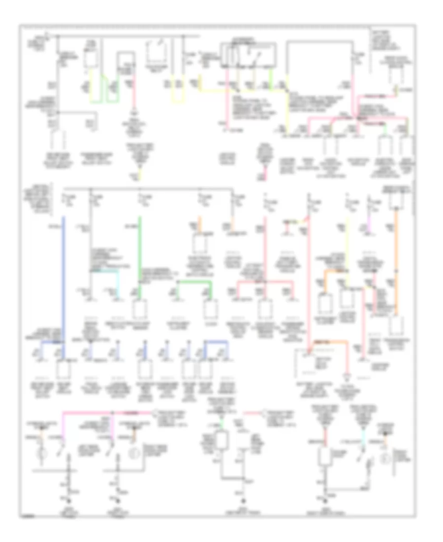 Power Distribution Wiring Diagram (3 of 3) for Lincoln Town Car Designer 2006