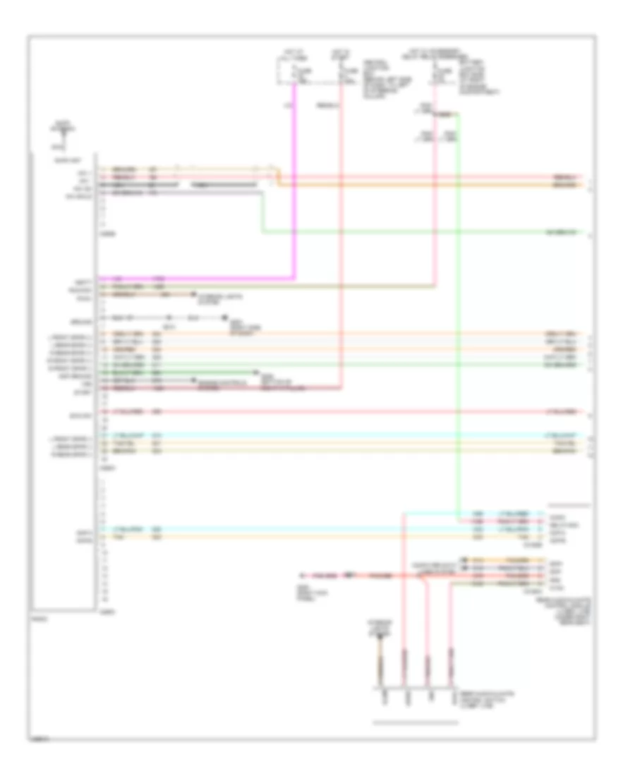 Radio Wiring Diagram, without Navigation (1 of 2) for Lincoln Town Car Designer 2006