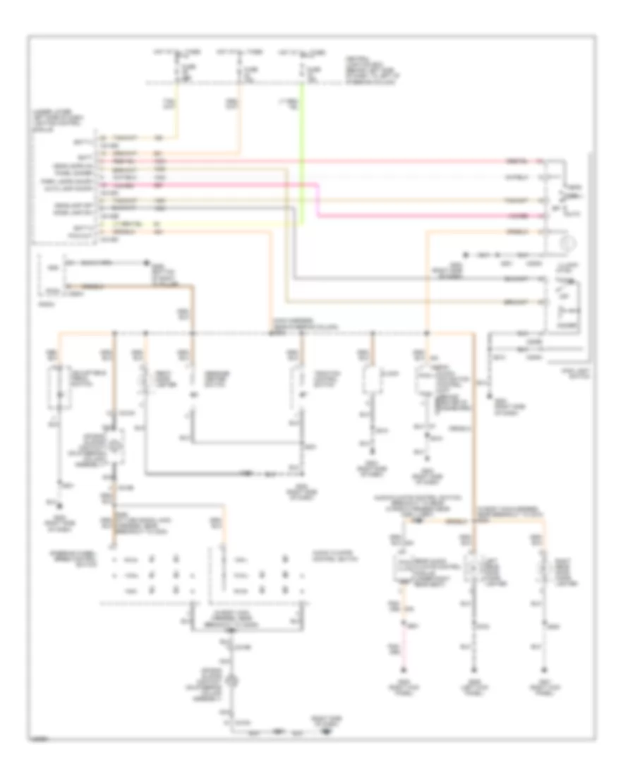 Instrument Illumination Wiring Diagram for Lincoln Town Car Executive L 2006
