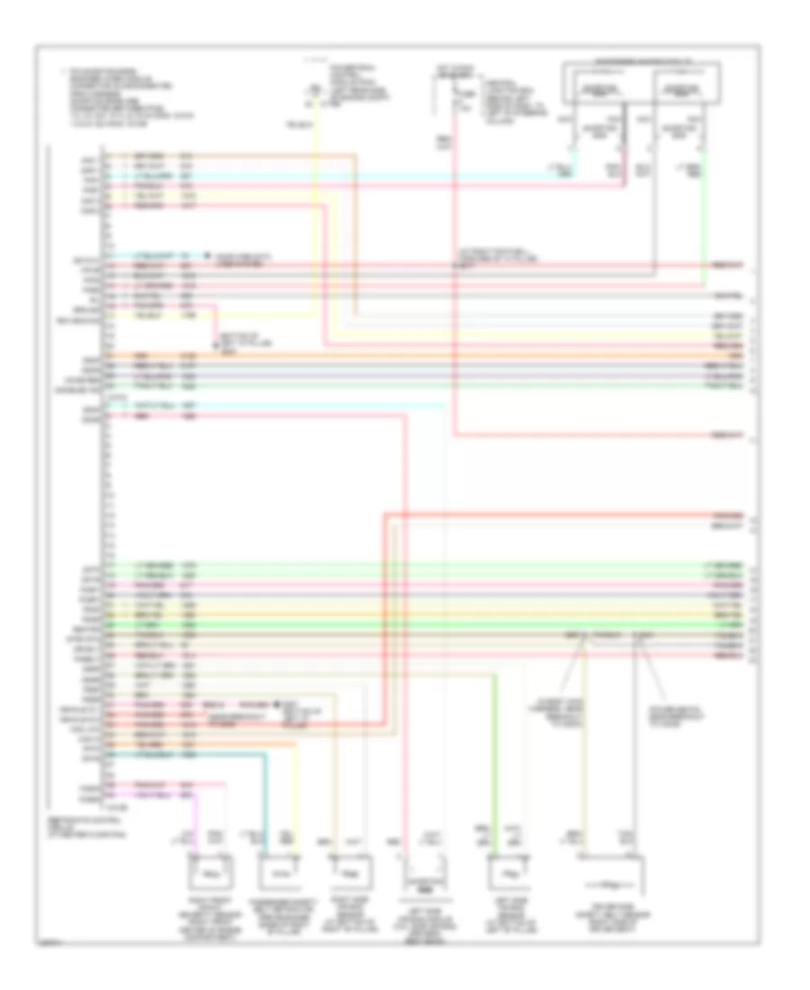 Supplemental Restraints Wiring Diagram 1 of 2 for Lincoln Town Car Executive L 2006