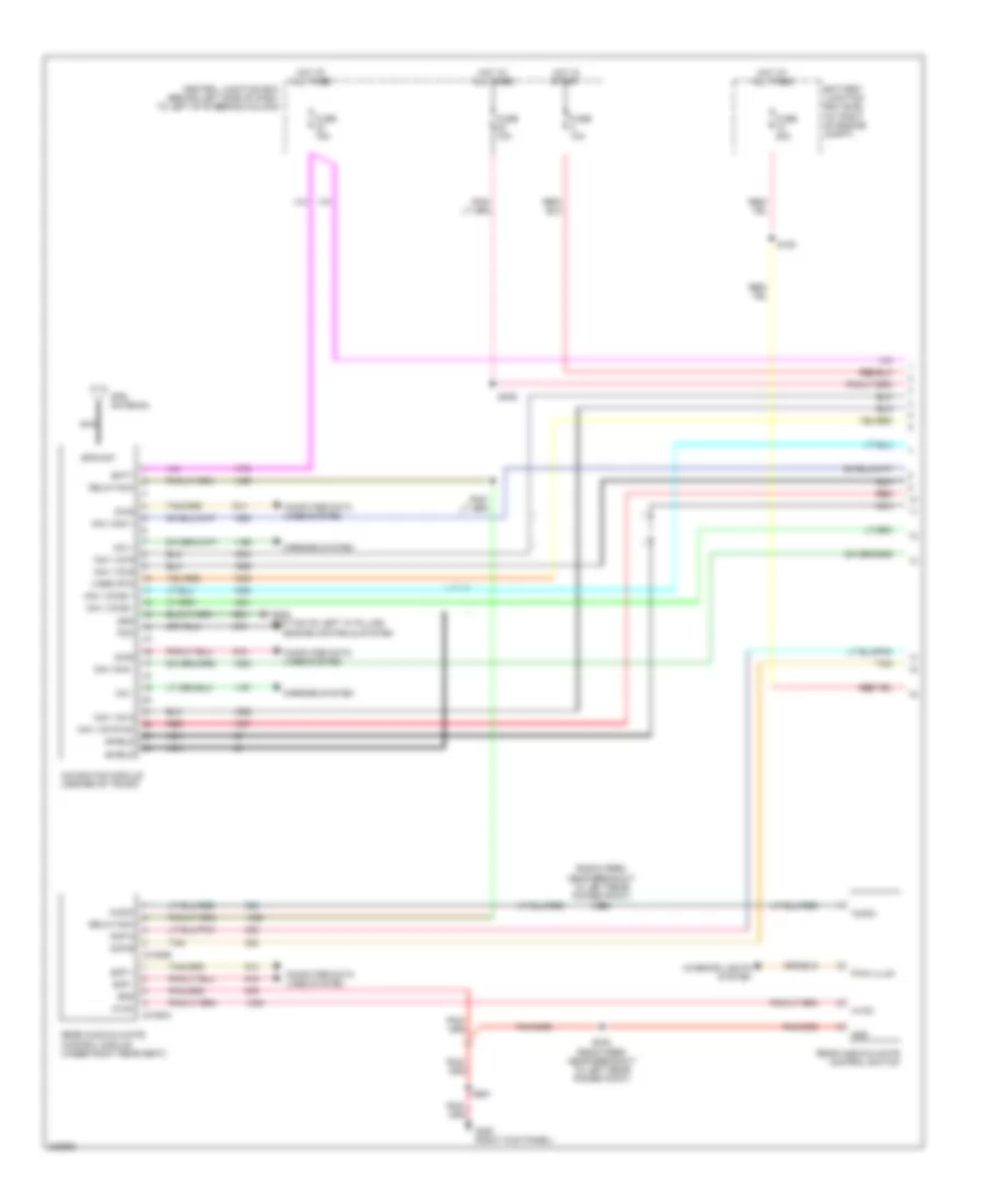 Navigation Wiring Diagram 1 of 2 for Lincoln Town Car Signature 2006
