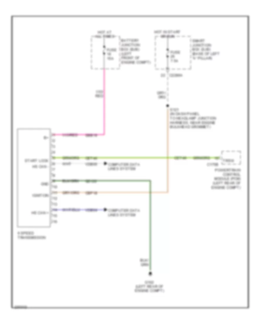 A T Wiring Diagram 6 Speed A T for Lincoln Zephyr 2006