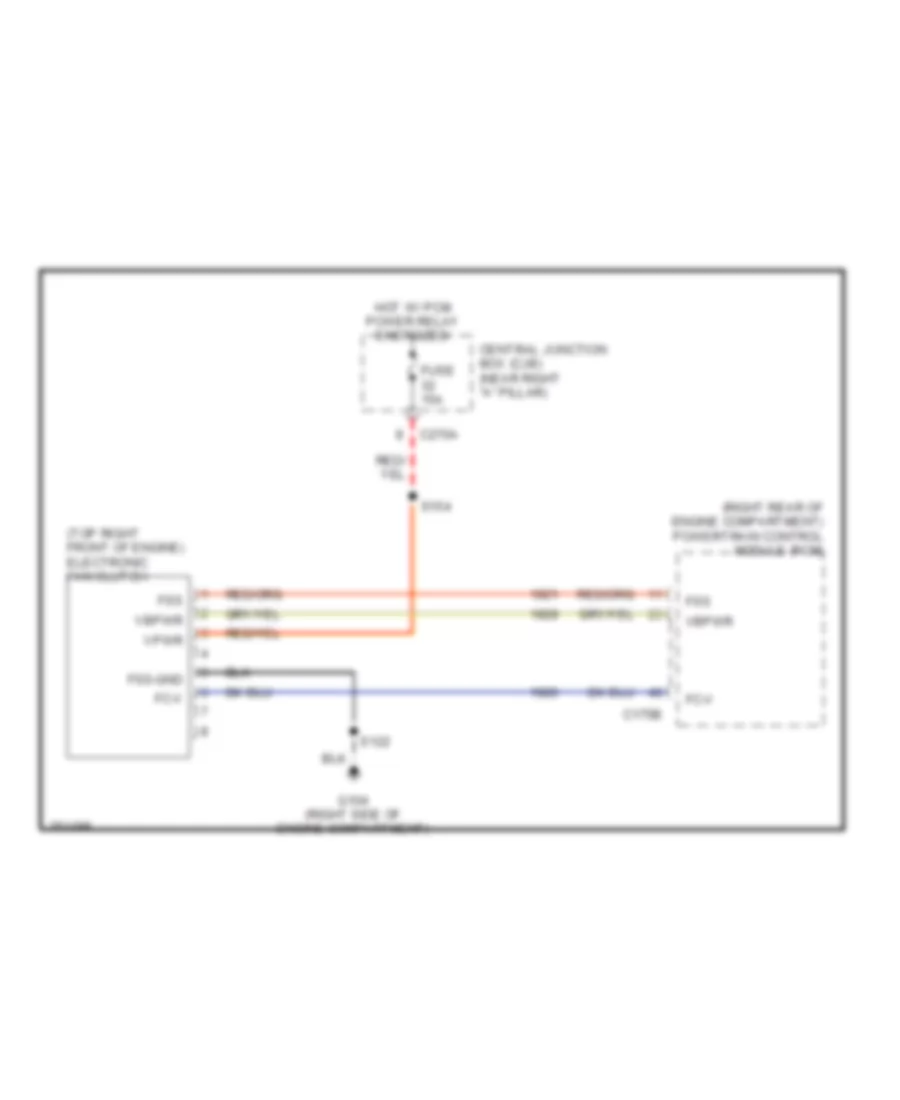 Cooling Fan Wiring Diagram for Lincoln Mark LT 2007