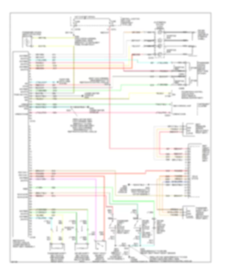Supplemental Restraints Wiring Diagram for Lincoln Mark LT 2007