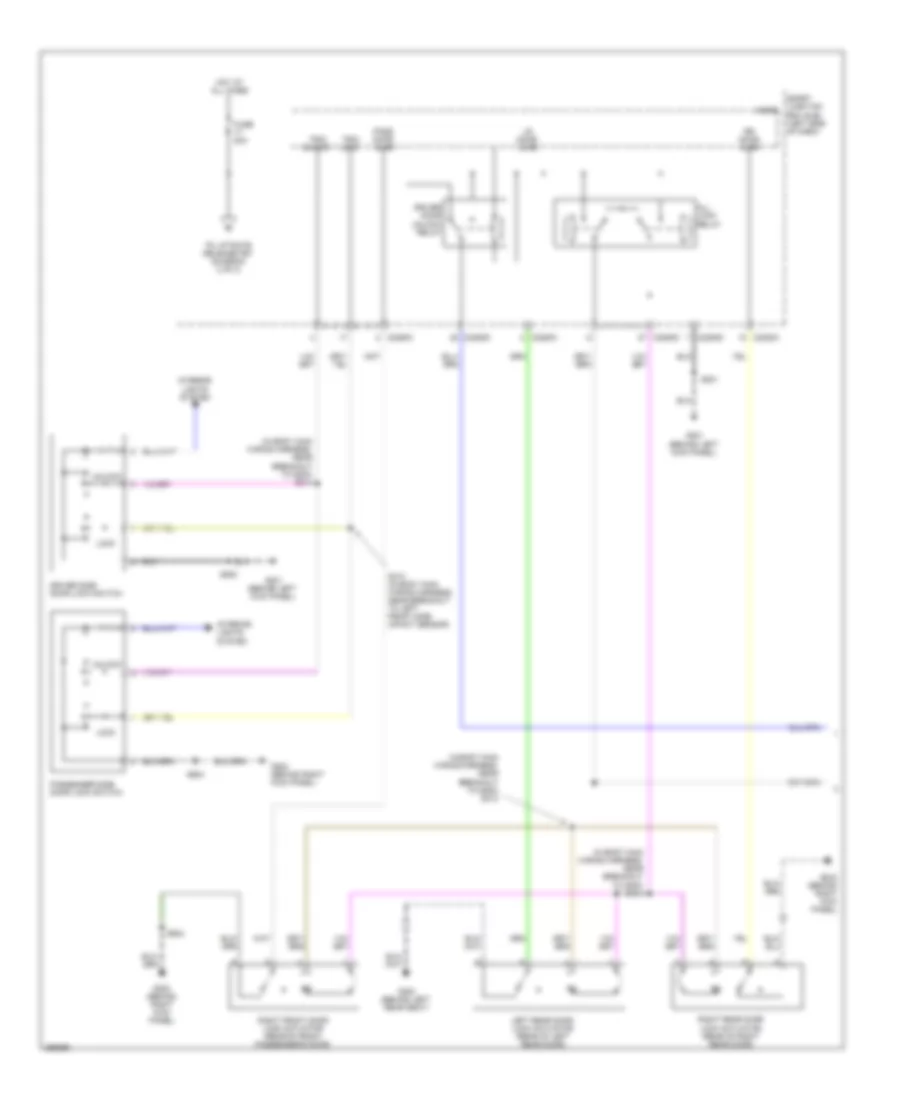 Forced Entry Wiring Diagram 1 of 2 for Lincoln MKX 2007