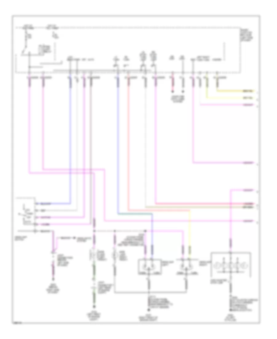 Exterior Lamps Wiring Diagram (1 of 2) for Lincoln MKX 2007