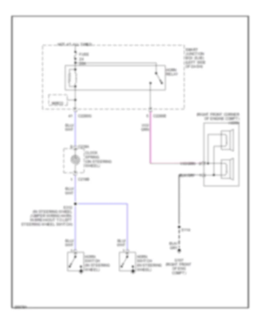 Horn Wiring Diagram for Lincoln MKX 2007