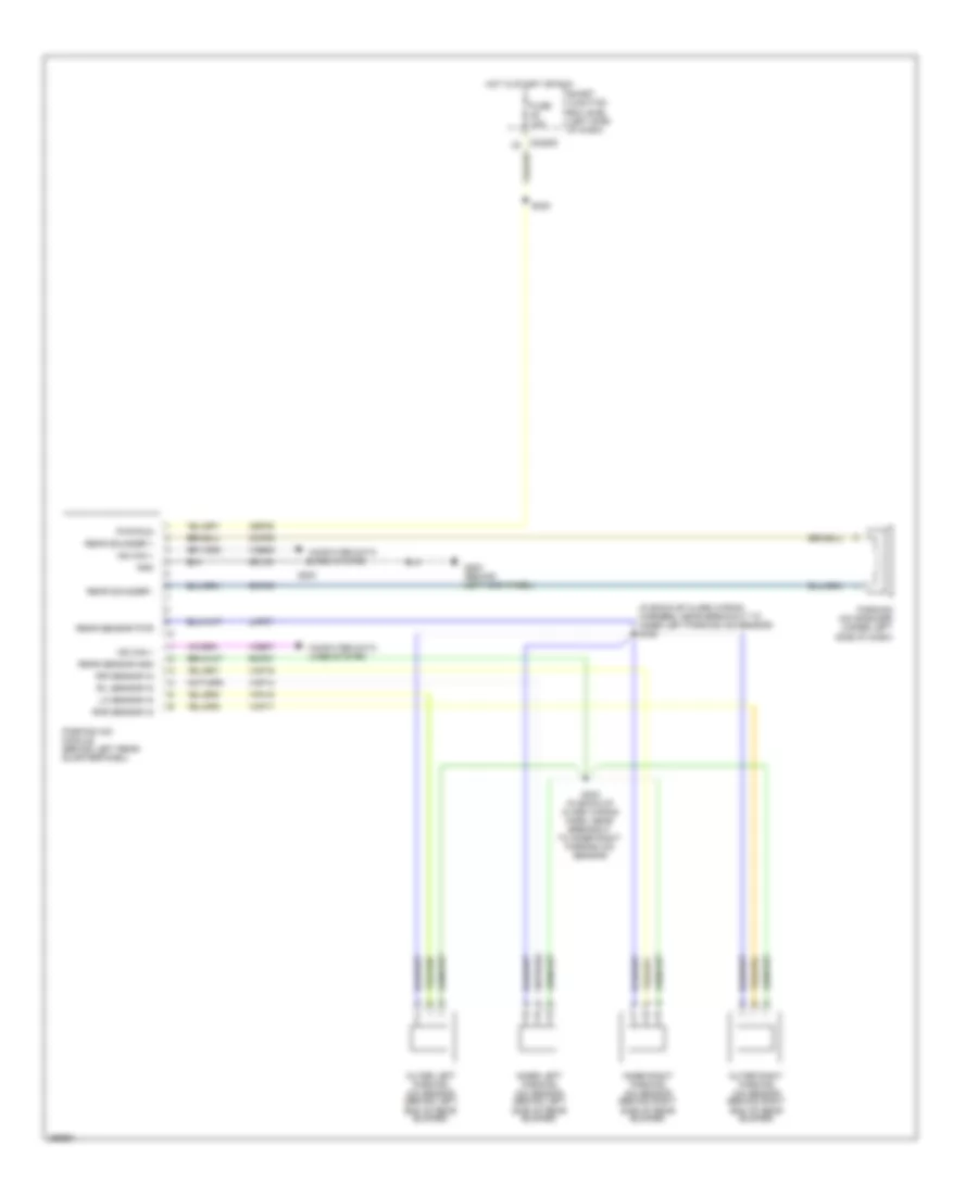 Parking Assistant Wiring Diagram for Lincoln MKX 2007